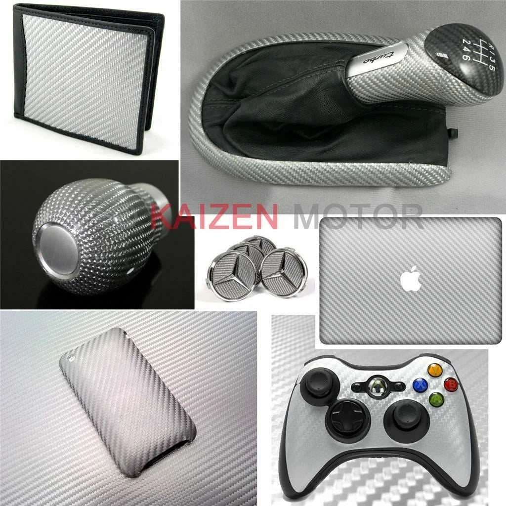 3D Waterproof Carbon Fiber Vinyl Car Wrap for Universal (---)