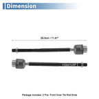 2 Pcs Front Inner Tie Rod End Links for Pontiac G6 (2005–2010)
