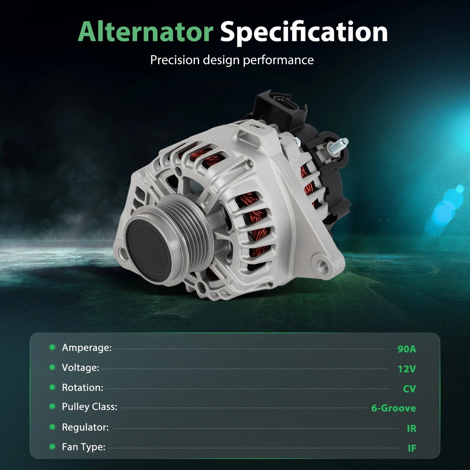 Alternator for Hyundai Elantra (2011–2016) 1.8L L4