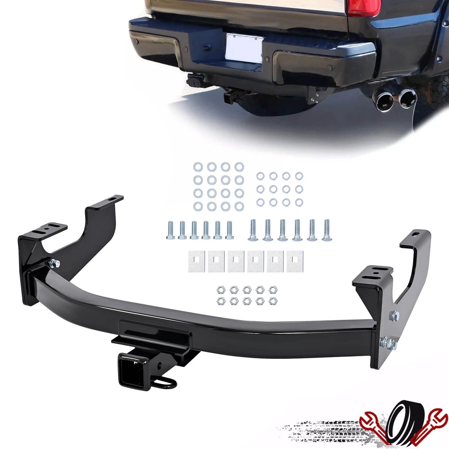 2" Receiver Trailer Hitch for Ford F-150 250 350 450 Super Duty (1997–2016)