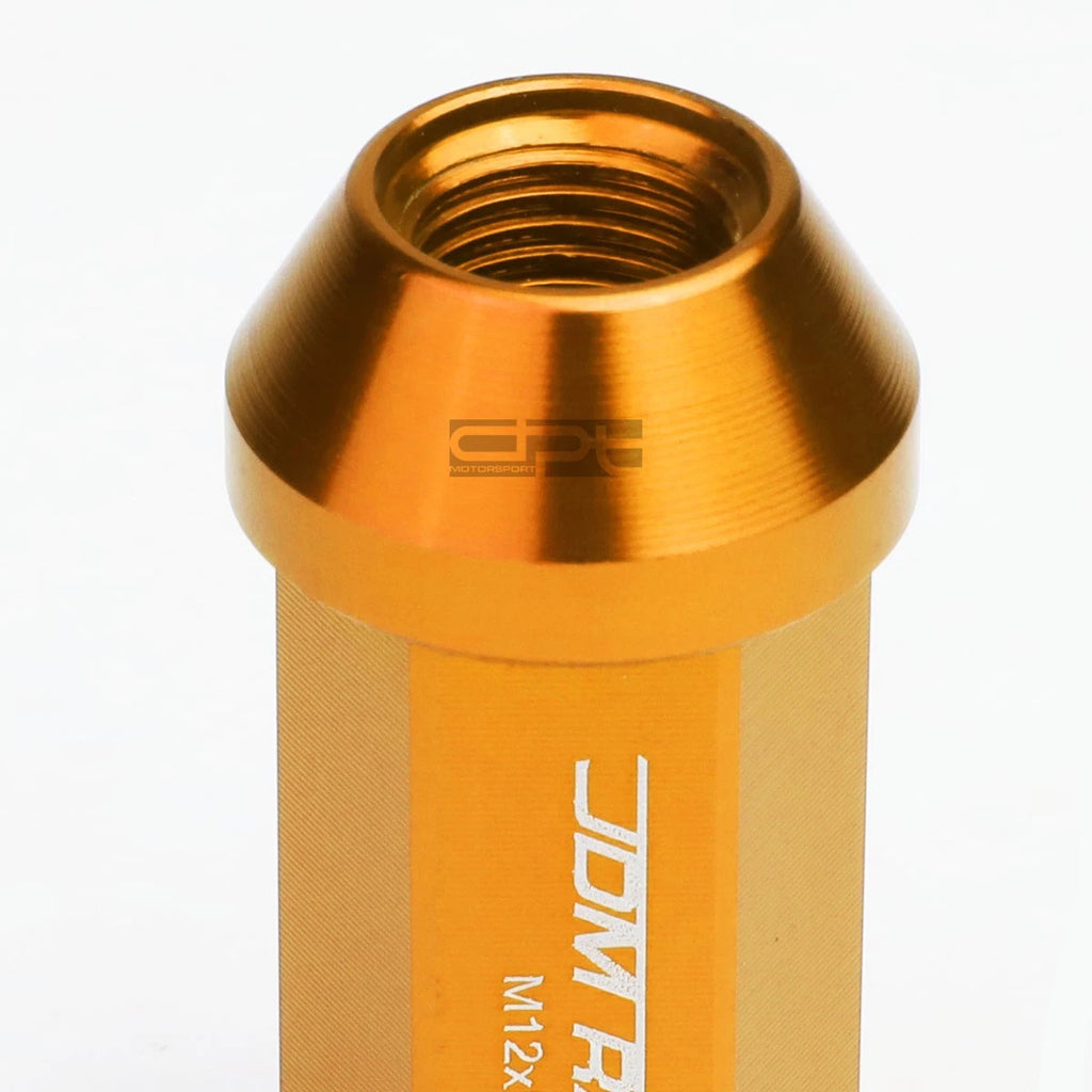 Set of 20 Closed End M12x1.25 50mm Tall Sky Blue Aluminum Lug Nuts