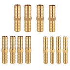 Set of 12 Brass Hose Connectors for Easy Hose Connections 6mm 8mm 10mm
