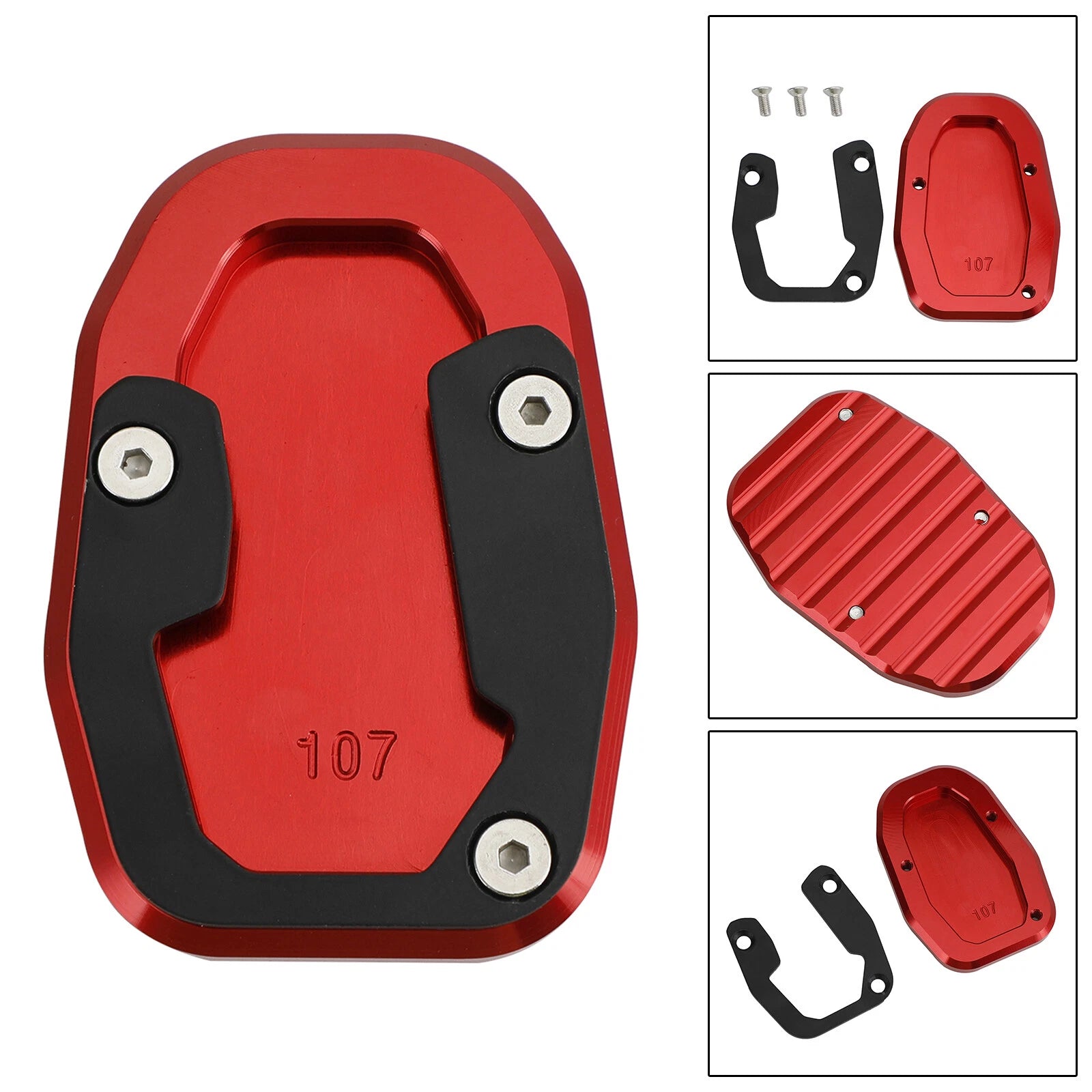 Kickstand Enlarger Plate Pad for Ducati Desert X (2022–2023) T9 A1