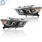 Set of 2 Halogen Headlights with LED DRL for Nissan Maxima (2016-2018)