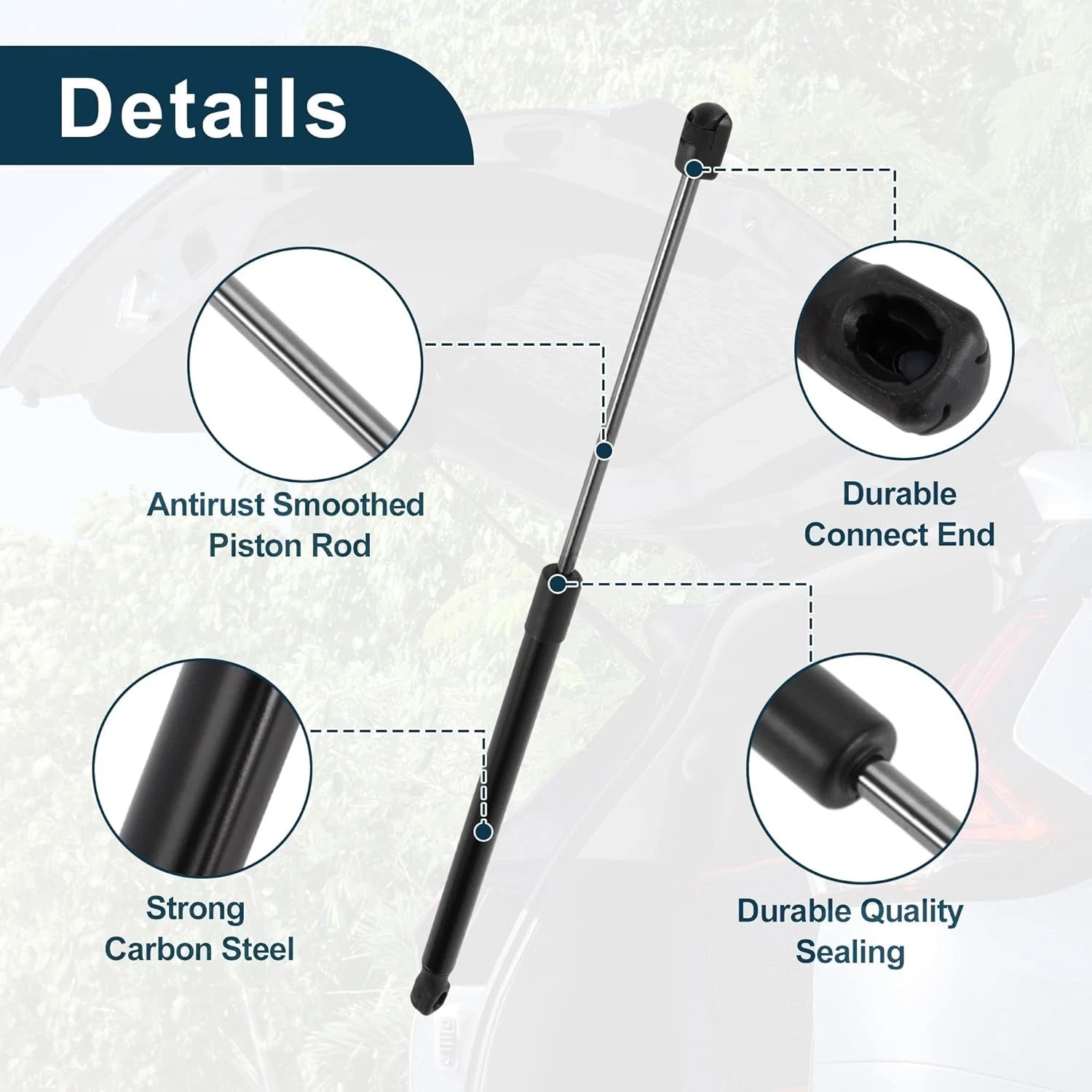 2PCS Tailgate Lift Support Struts for Suzuki Vitara IV (2015-2022)