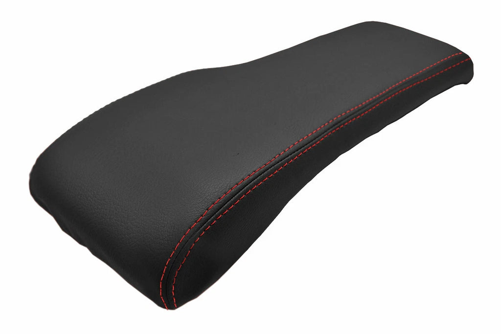 Console Lid Cover for Toyota Tacoma (2001–2004) Red Stitch Leather