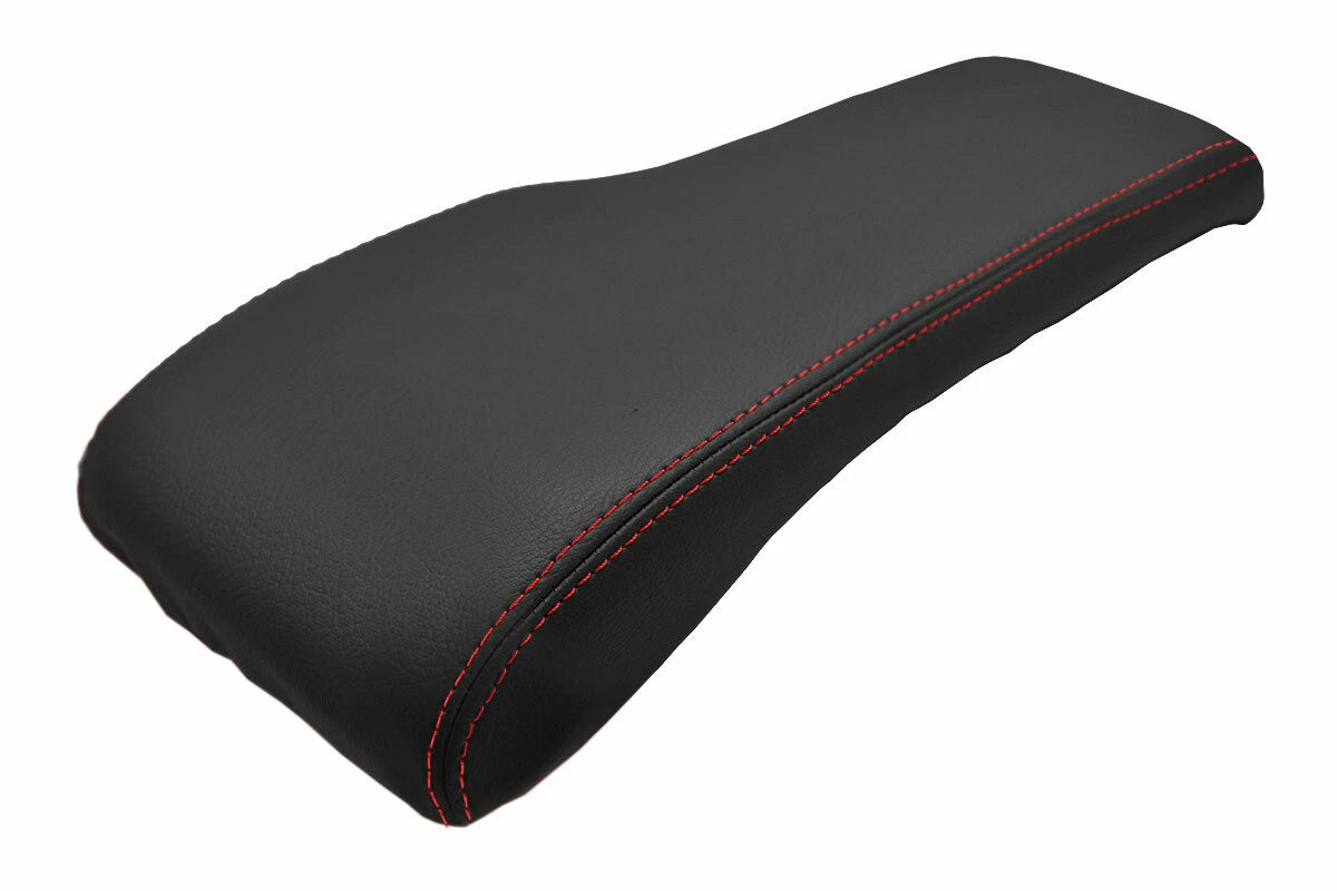 Console Lid Cover for Toyota Tacoma (2001–2004) Red Stitch Leather