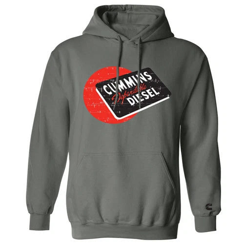 Cummins Pullover Hoodie Sweater Red Diesel Small