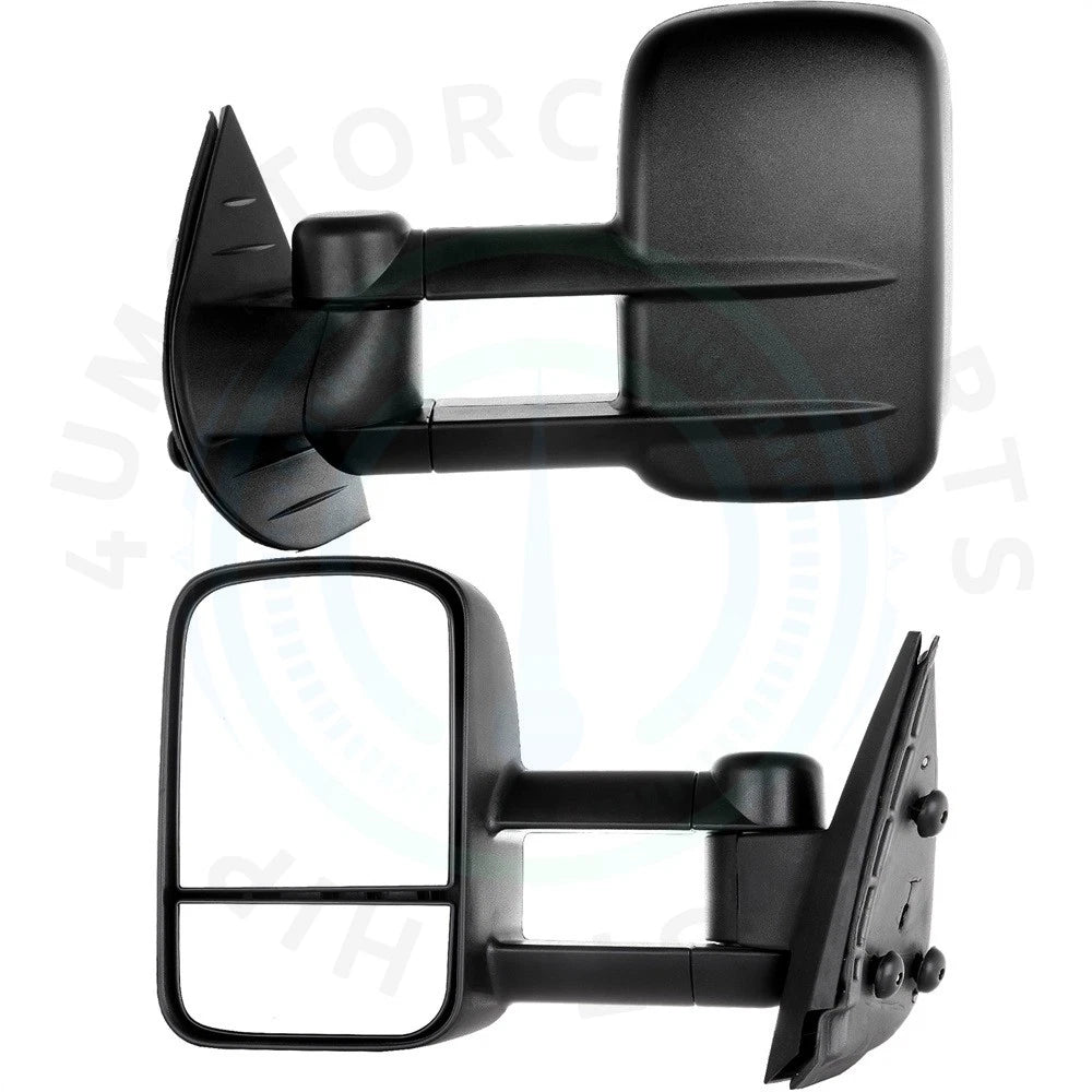 2X Manual Tow Mirrors for Chevy Silverado Sierra 1500 2500HD (2007–2013)