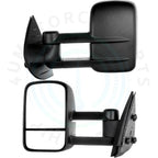 2X Manual Tow Mirrors for Chevy Silverado Sierra 1500 2500HD (2007–2013)