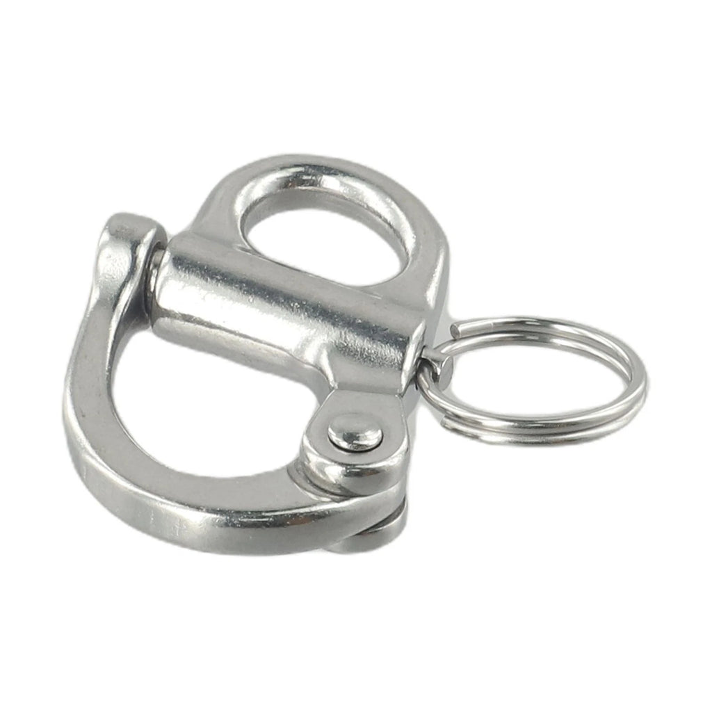 Stainless Quick-Release Eye Shackle Swivel Hook for Marine Use
