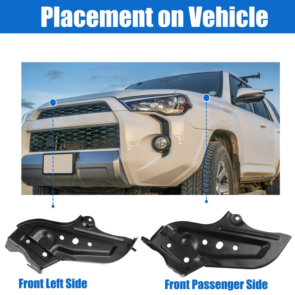 1 Pair Front Bumper Mounting Support Bracket for Toyota 4Runner (2013–2022)