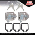 Stainless Door Lock Latch for Trailer Toolbox RV (4-3/8" x 3-1/4")