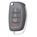 Set of 2 Remote Smart Key Fob Shell Covers for Hyundai Santa Fe (2013–2014)