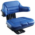 Wrap-Around Seat for New Holland (S830686) - Blue Vinyl, Mechanical Suspension