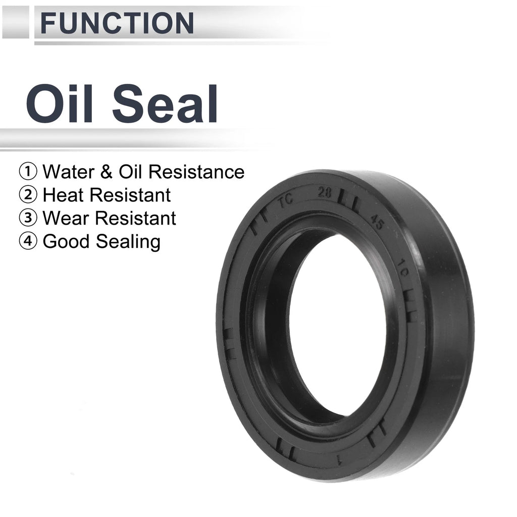 Set of 5 Oil Seal Rotary Shaft Seal TC Ring 28x45x10mm Nitrile Rubber