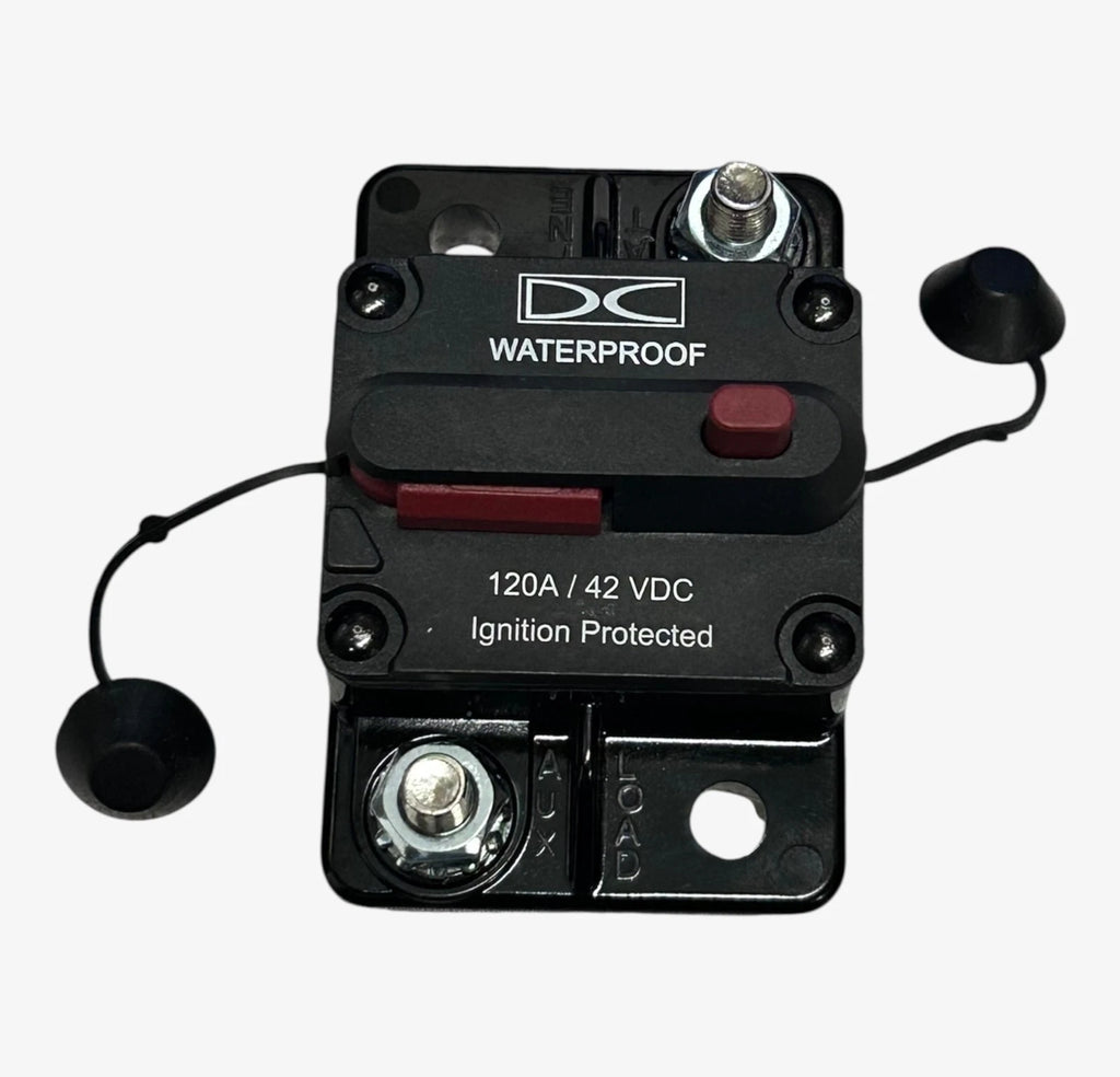 120A Circuit Breaker for DC Applications (Water Proof, Ignition Protected)