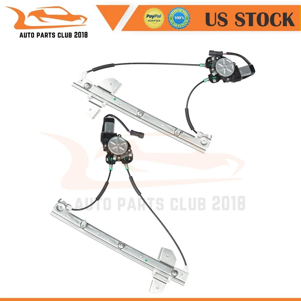 Set of 2 Window Regulators with Motor for Dodge Ram 1500 Van (1999–2003)
