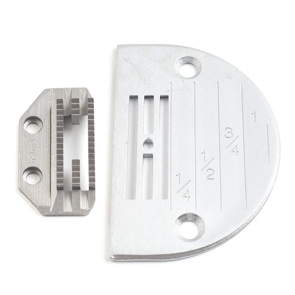 Set of 2 Feed Dog & Plate for Juki Brother Singer Sewing Machines