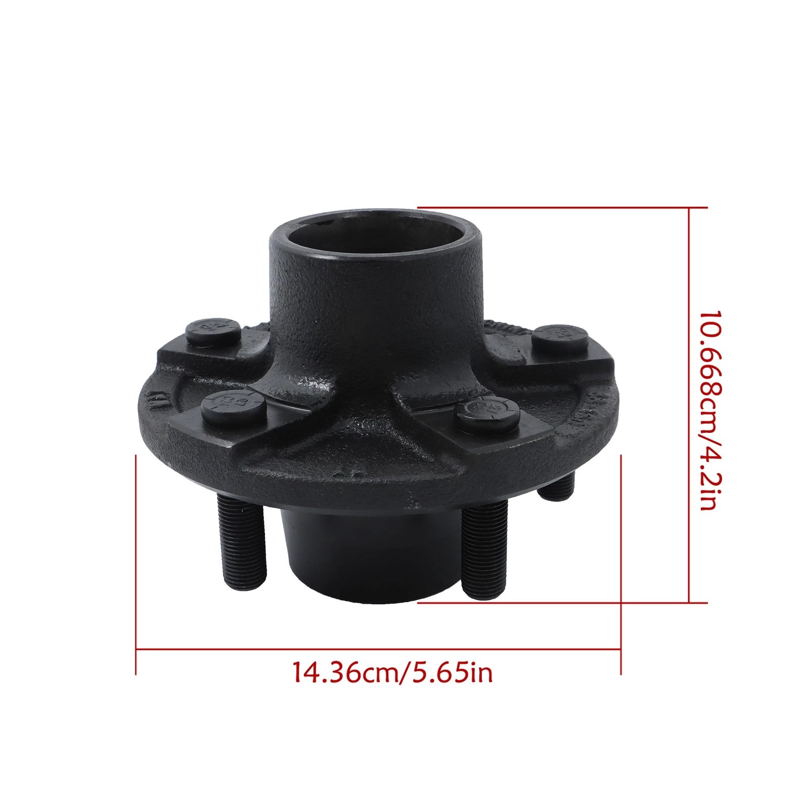 Set of 2 Trailer Idler Hub Kits 5 on 4.5" for 2000 lbs Axle