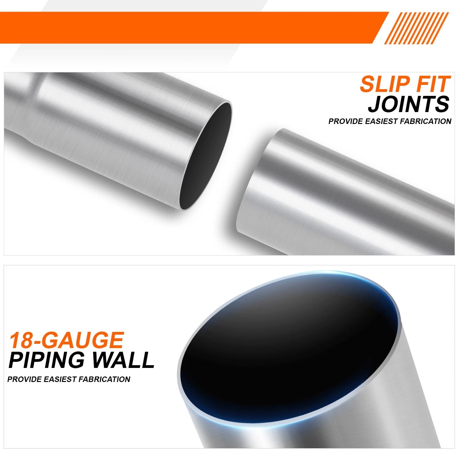 2" OD Mild Steel 90 Degree Slip Fit Exhaust Bend Pipe for Custom Applications