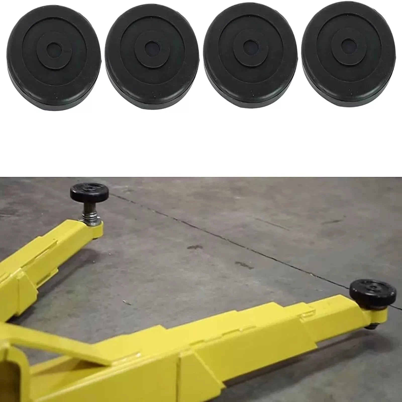 Set of 4 Round Rubber Arm Pads for Bendpak Lift (Fits Various Models)