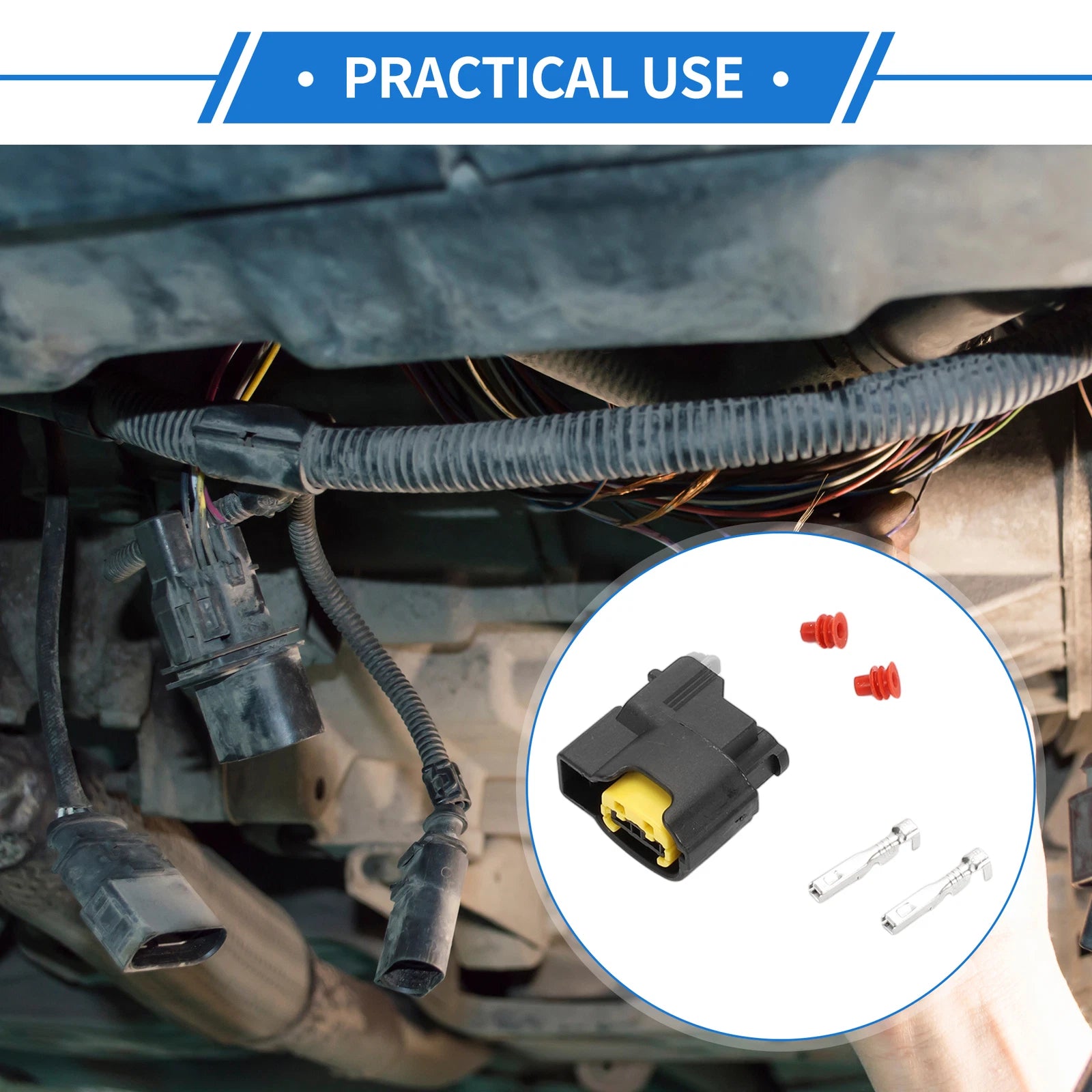 2 Pin Ignition Coil Connector Plug for Hyundai Kia 