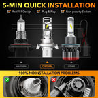 H13 9008 LED Headlights for OXILAM (8000LM, 6500K)