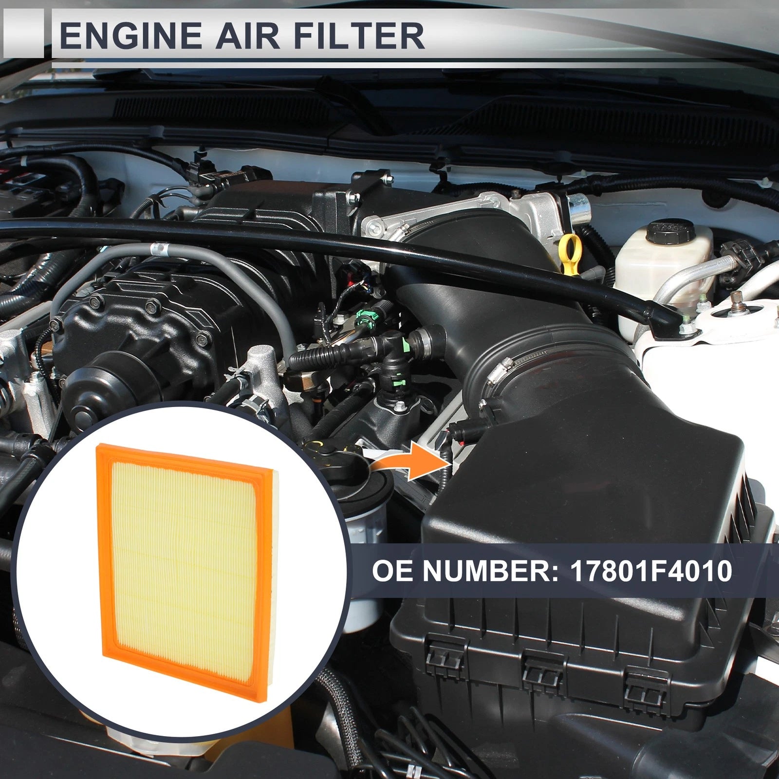 Engine Air Filter No. 17801F4010 for Toyota Sequoia (2022–2023)