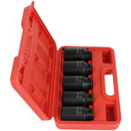 Set of 5 Deep Spindle Axle Nut Sockets 30-36mm