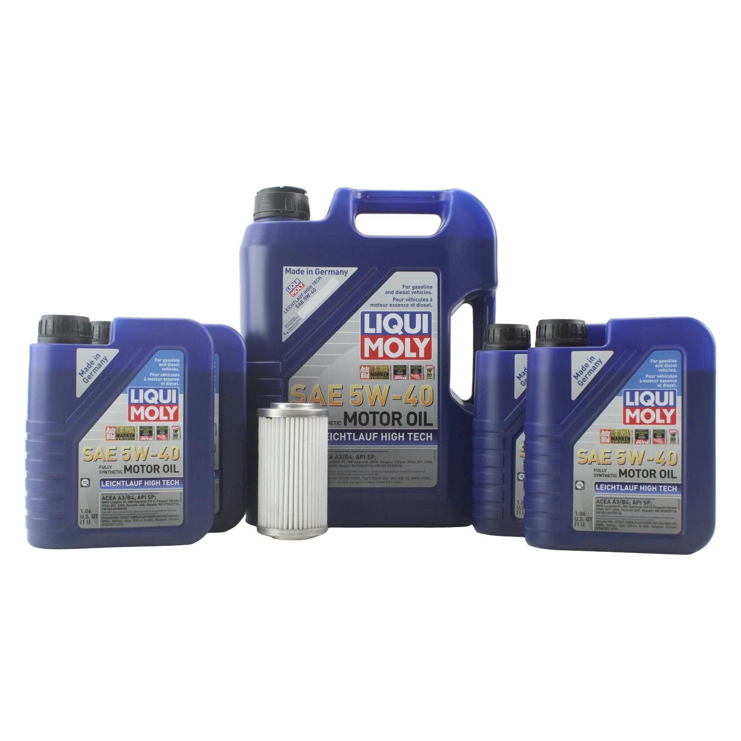 Engine Oil Change Kit 9L Liqui Moly 5W40 for Mercedes W211 W220 (2003–2010)