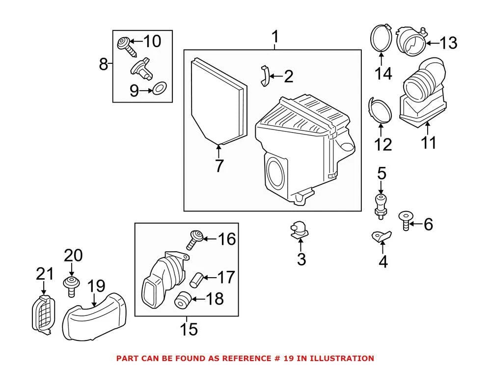Engine Air Intake Hose for BMW (13717601869)