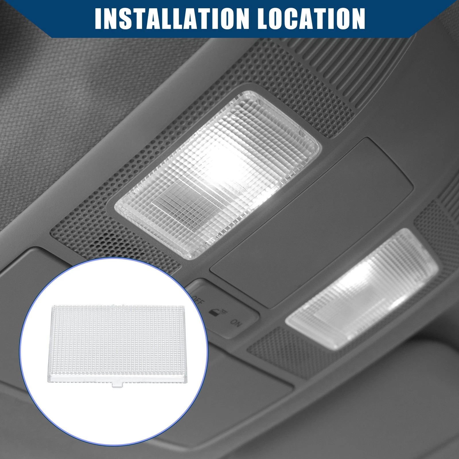 Dome Light Cover for Chevy GMC Trucks (1988–1998) Clear