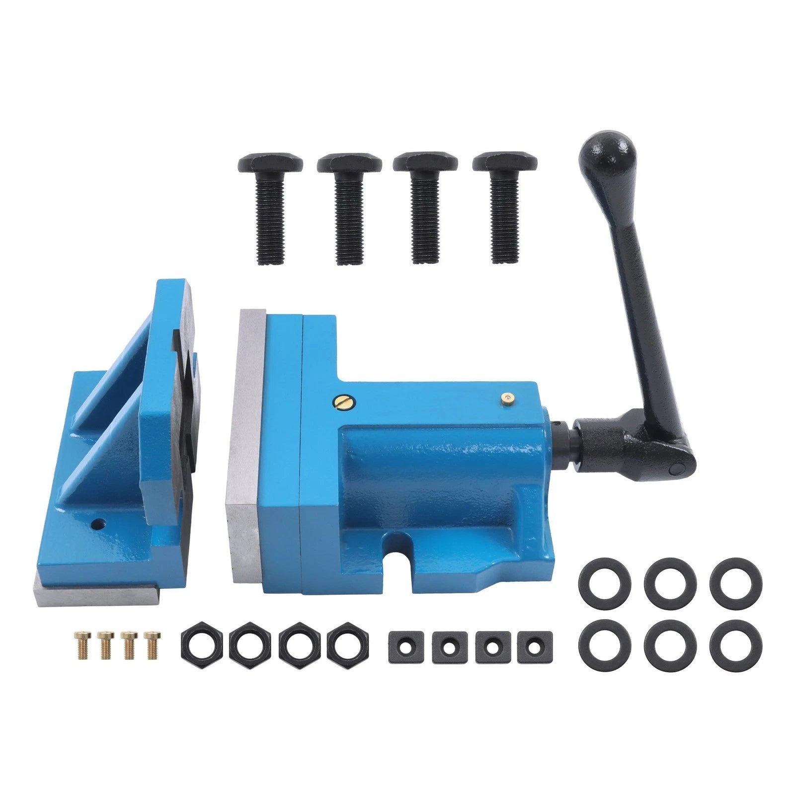 2X 6" Quick Clamp Milling Machine Vise, Cast Iron Body, 2-1/4" Clamp Height