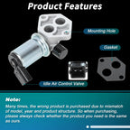 Idle Air Control Valve w/ Gasket for Ford F-150 F-250 (1994–1996) No.F6TZ9F715HA
