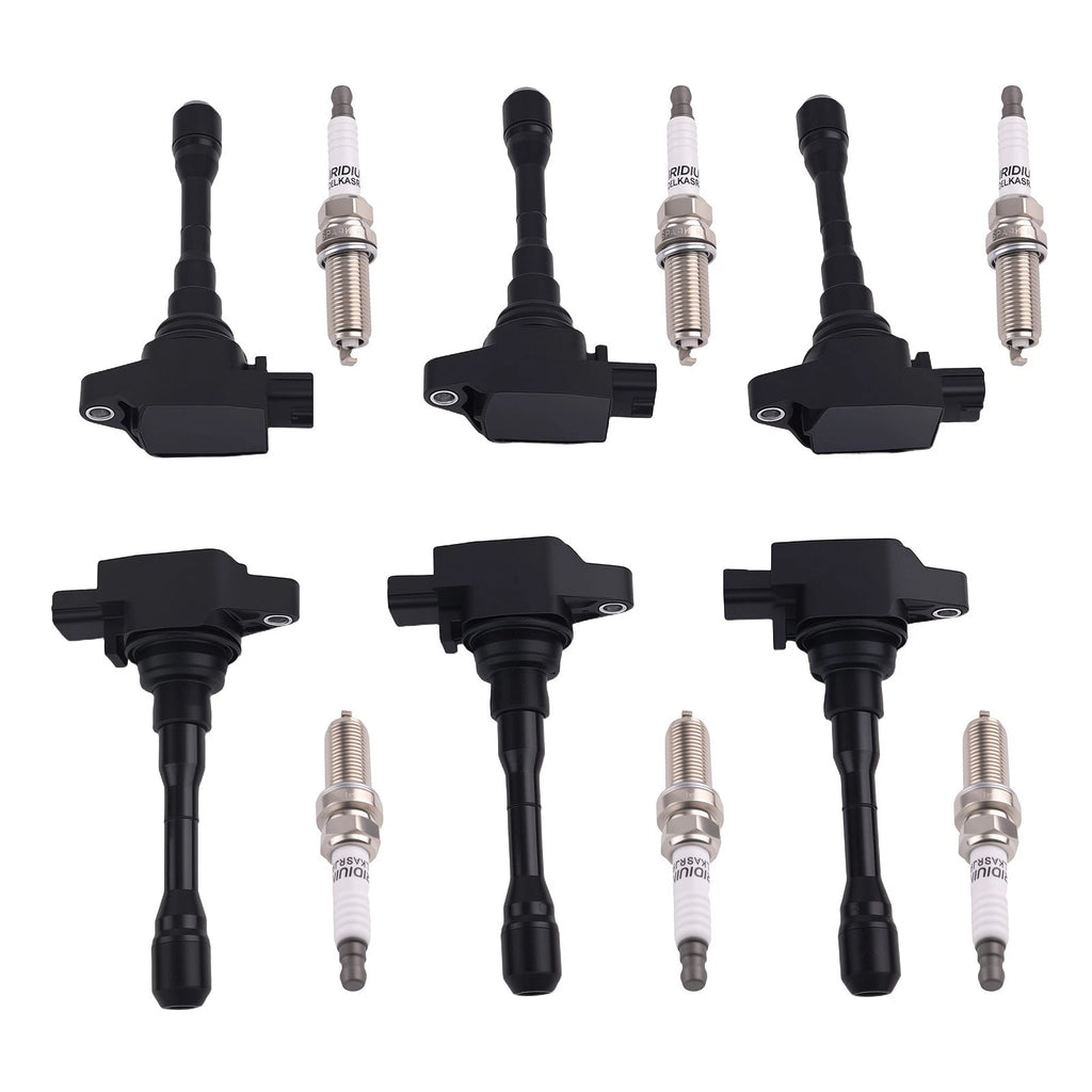 6x Ignition Coil & Spark Plug for Infiniti Q50 Q60 V6 3.0L (2016–2021) UF819