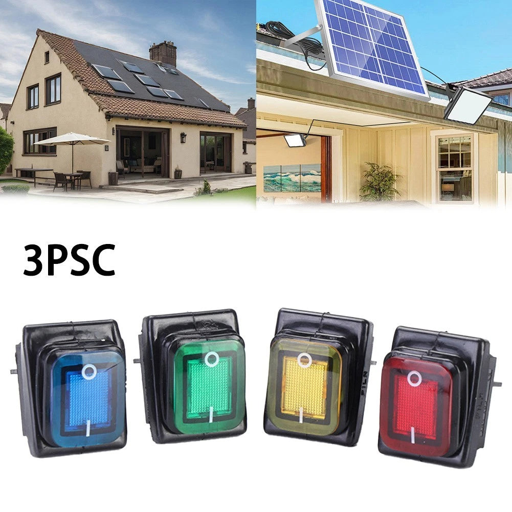 30A Heavy Duty Waterproof Rocker Switch for Cars and Boats