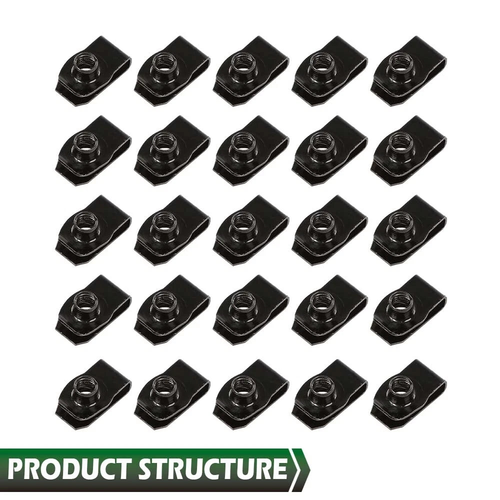 Set of 4 Fender Bolts and U Nuts for Automotive Body Kit