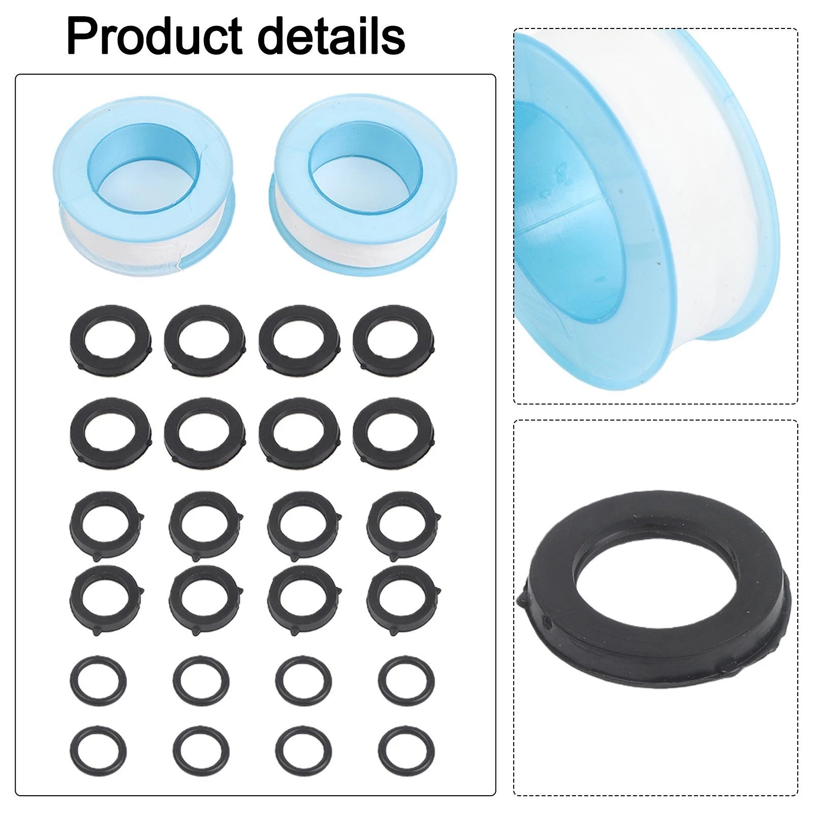 Set of 26 Sealing Rings for Hose Washer (1/2'' or 3/4'')