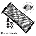 Set of 2 Pocket Storage Nets for RV (25x60cm) with Screws - Black