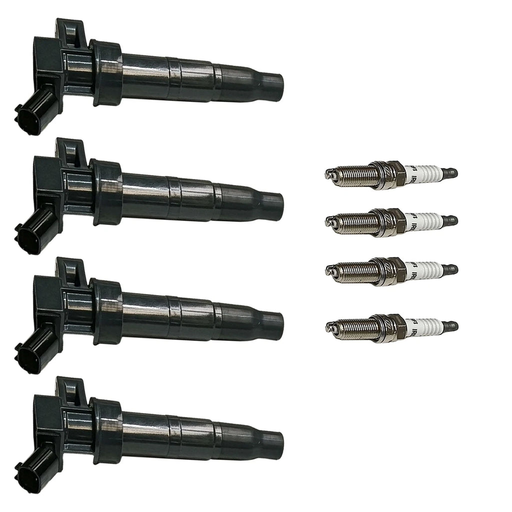 Set of 4 Ignition Coils & Spark Plugs for Kia Optima (2011–2015) Turbo