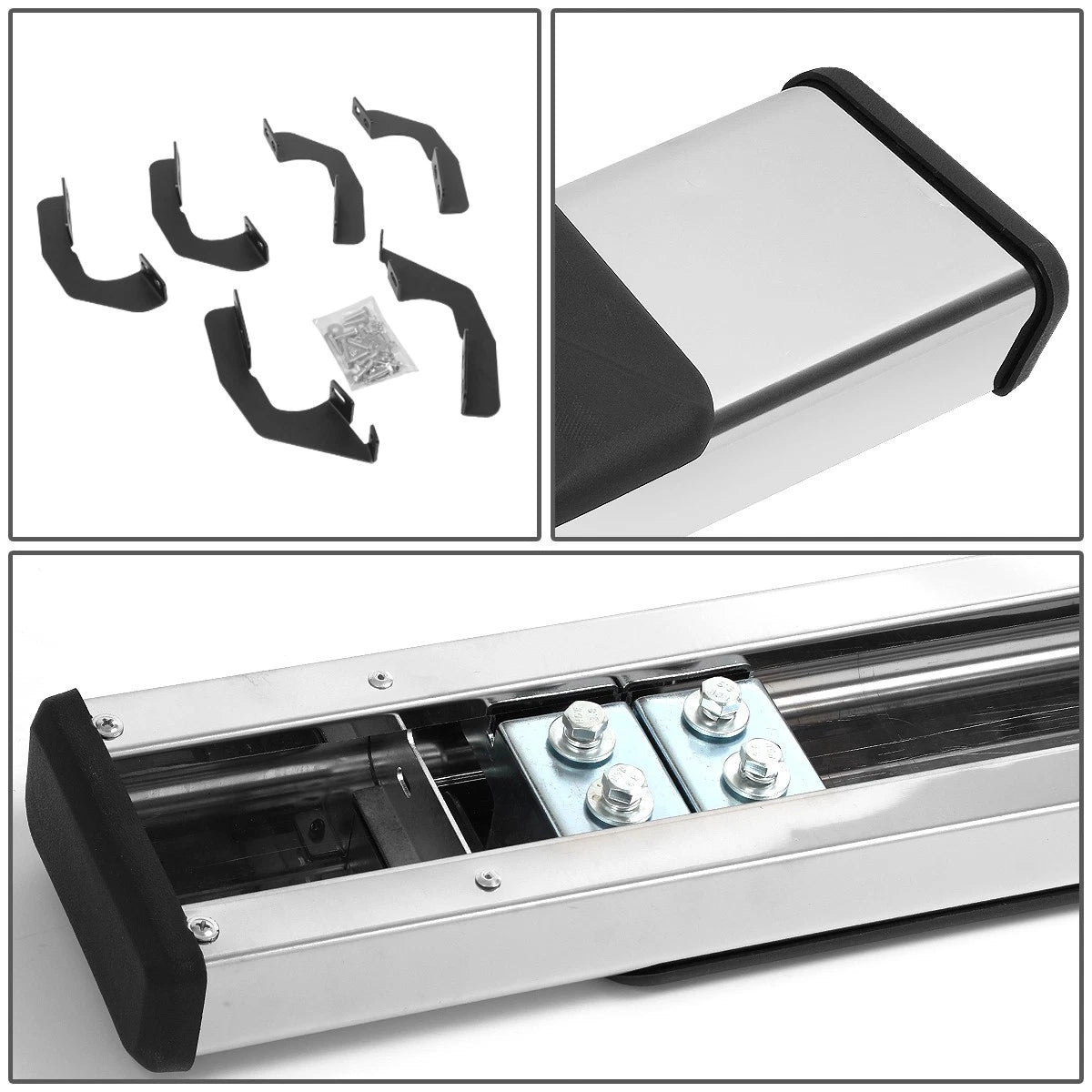 5" Stainless Steel Flat Running Boards for Tacoma Double Cab (2005–2022)