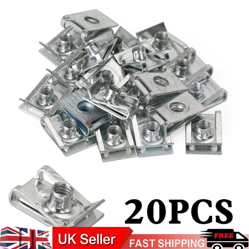 20x Fairing Clips M6 for Motorcycle Bodywork Panel (Universal)
