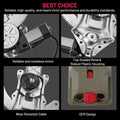 Front Driver Side Power Window Regulator with Motor for Ford F-150 F-250 (1997–2004)