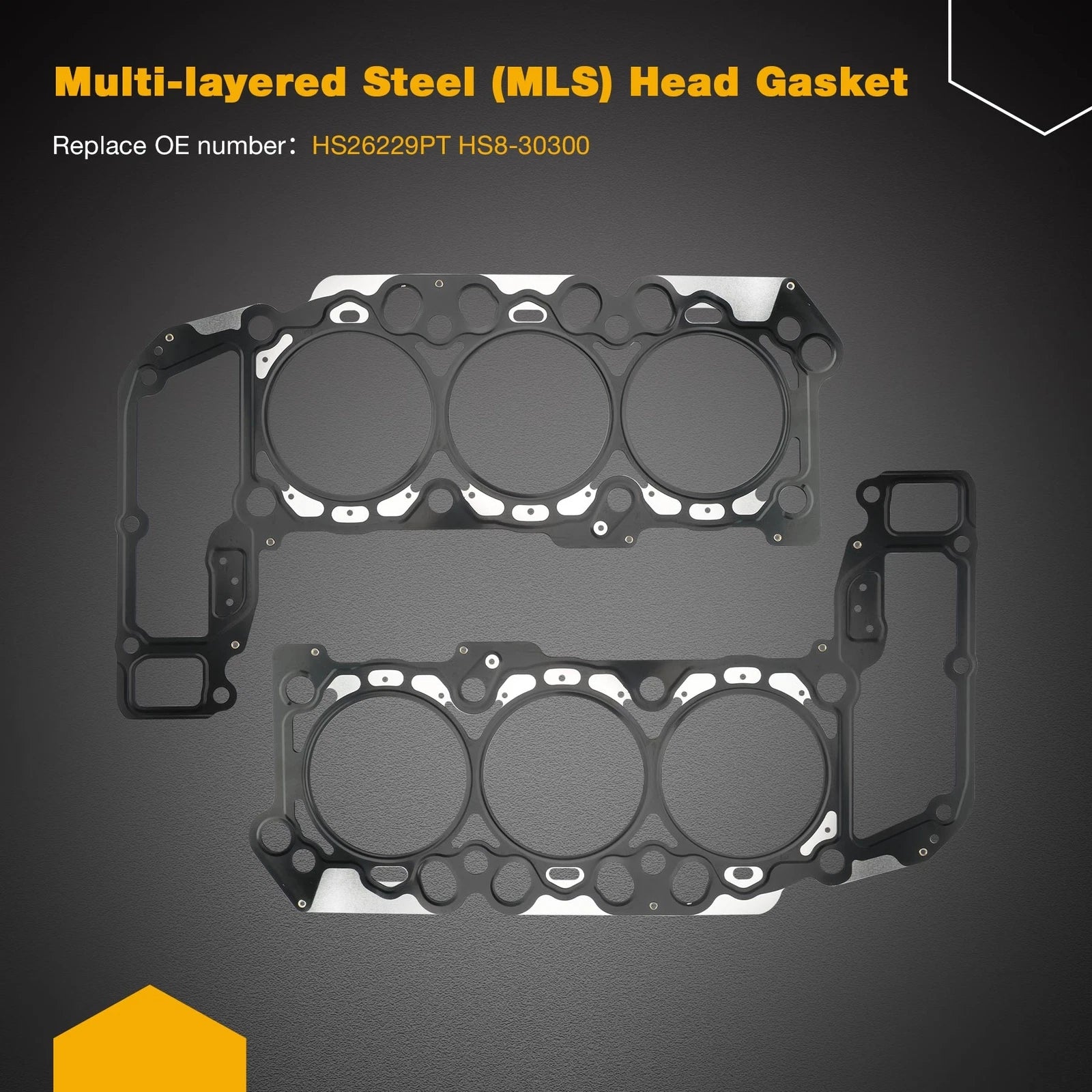 Full Gasket Set with Head Bolts for Jeep Liberty Dodge Dakota Ram 1500 (2002–2005)