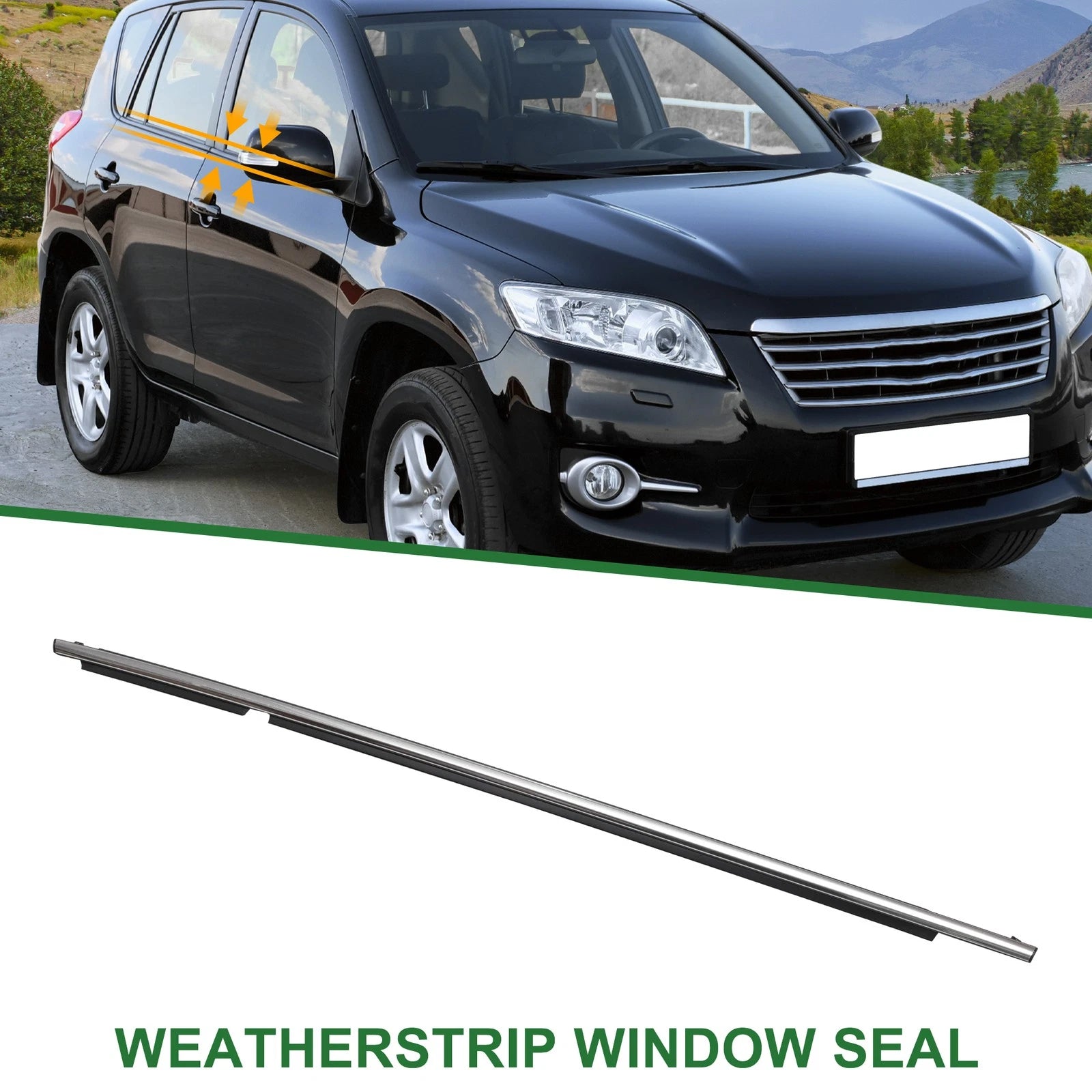 1pc Rear Left Window Seal No.757400R040 for Toyota Rav4 (2013–2018)