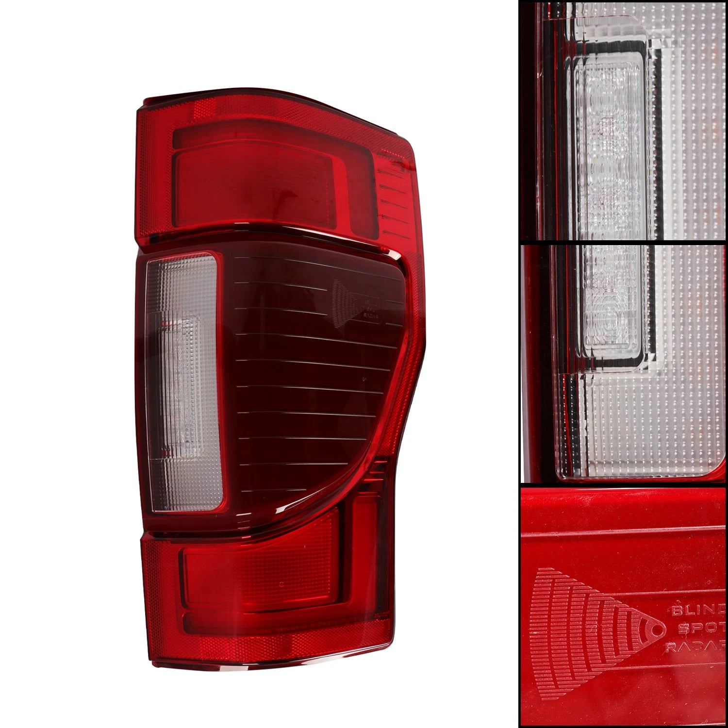 Tail Light for Ford F250 F-350 (2020–2022) w/ Blind Spot LED Clear Right