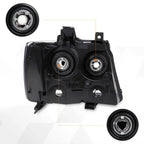 Black Housing Clear Corner Headlight for Suburban/Avalanche (2007–2014)