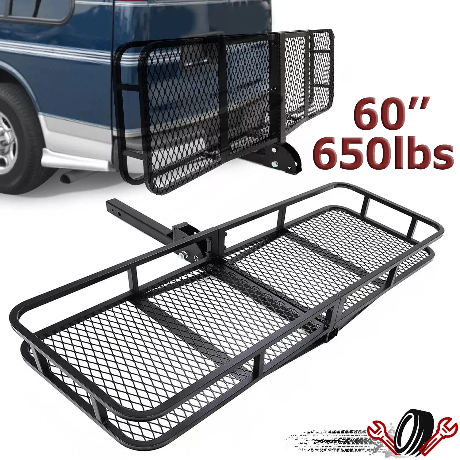 Folding Cargo Carrier for SUV (60 x 20 x 5)