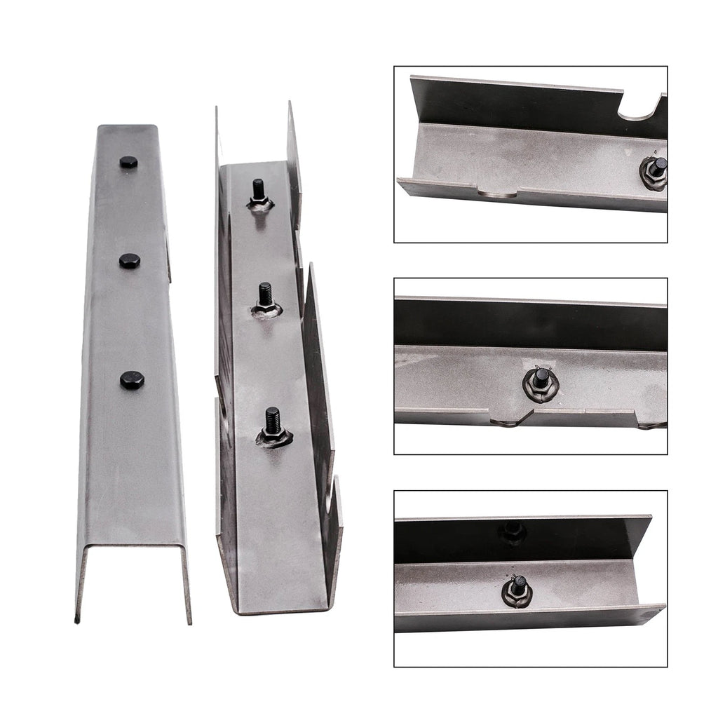 2X Steel Rust Repair Frame Center Skid Plates 30" for Jeep Wrangler YJ (1987–1995)